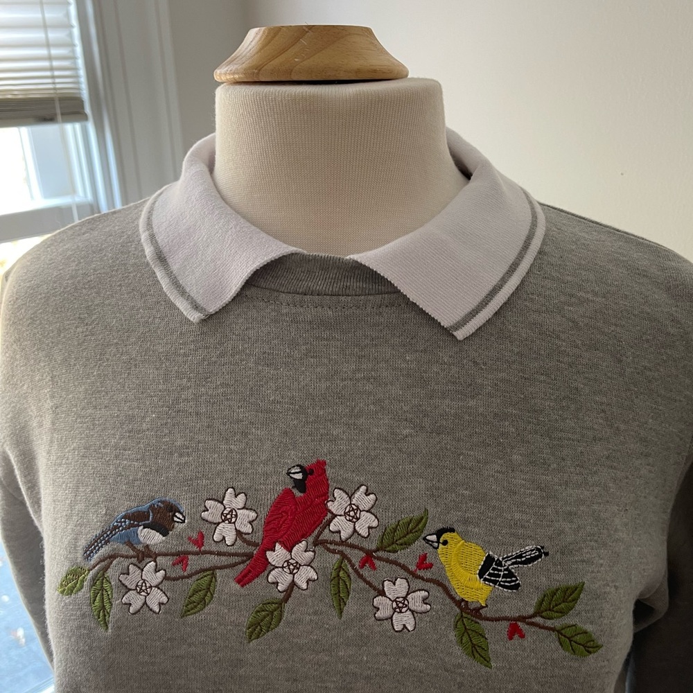 Bird sweater great for Granny Girls